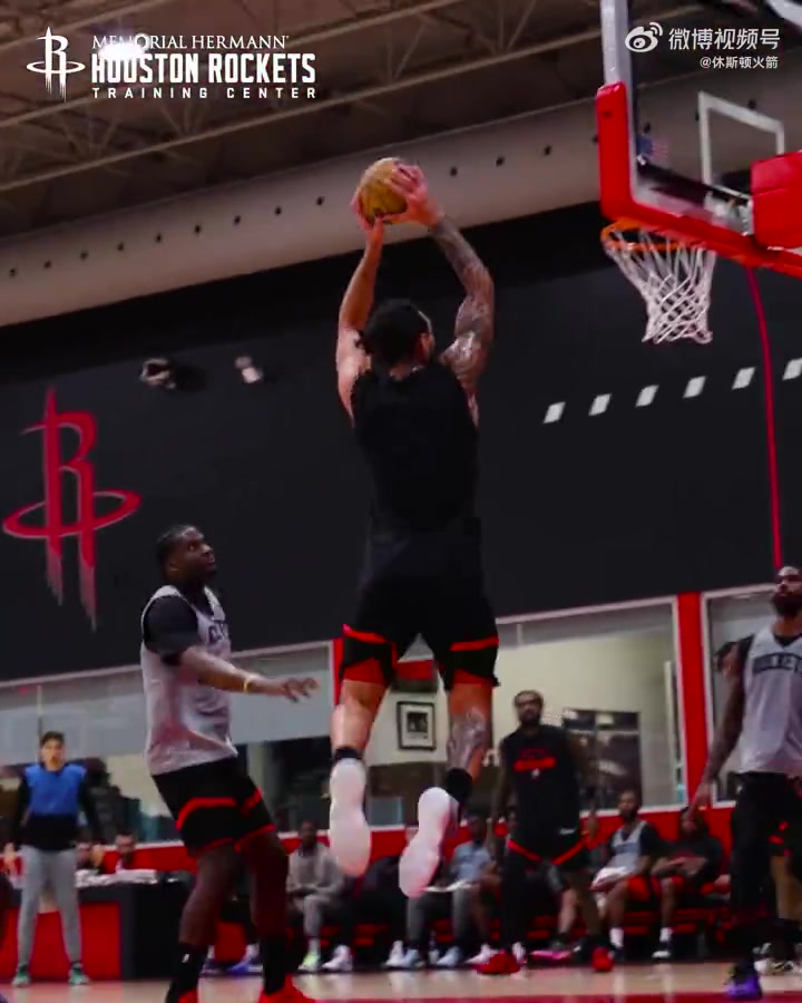 新賽季真要起飛火箭最新訓(xùn)練KD無解單打阿門精準(zhǔn)投射