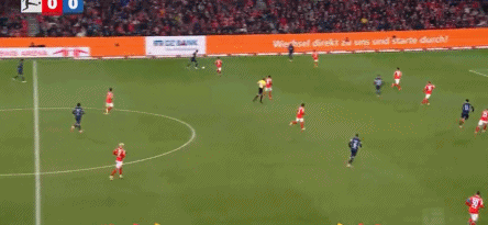 半場：霍芬海姆1-0美因茨，奧爾森自擺烏龍，兩隊僅2射正