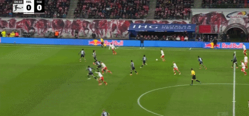 半場：萊比錫2-0法蘭克福，哈德、鮑姆加特納相互傳射